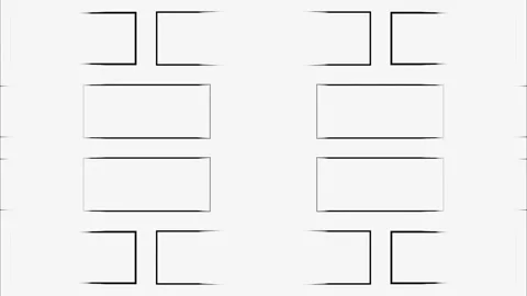 Animated abstract patterns. Looped graphic background of geometric shapes. Palet Stock Footage 247236046