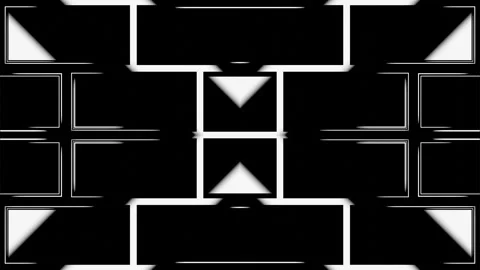 Animated abstract patterns. Looped graphic background of geometric objects. Pale Stock Footage 247236050