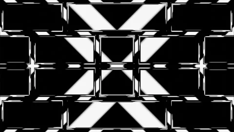 Animated abstract patterns. Looped graphic background of geometric shapes. Palet Stock Footage 247236058