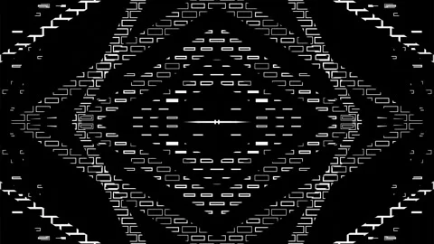 Animated abstract patterns. Looped graphic background of geometric shapes. Palet Stock Footage 247236082