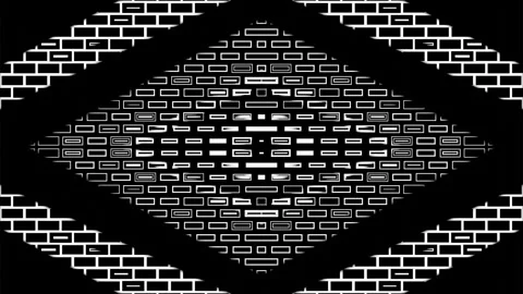 Animated abstract patterns. Looped graphic background of geometric shapes. Palet Stock Footage 247236091