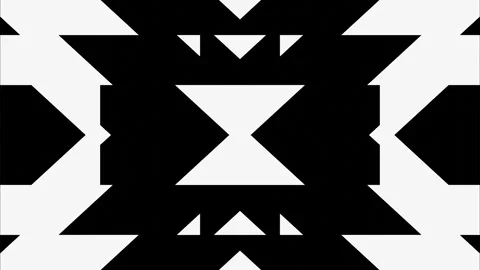 Animated abstract patterns. Looped graphic background of geometric objects. Pale Stock Footage 247236095