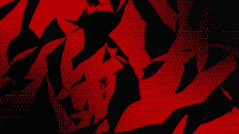 Animated abstract pixel background on crumpled paper texture Stock Footage 301044201