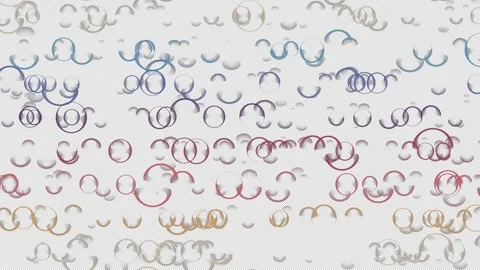 Animated Abstract Retro Colored Bubble Backdrop Video Overlay Stock Footage 247454911