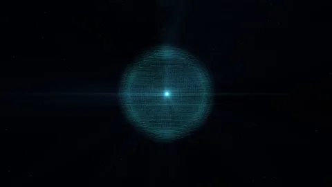 Animated abstract sphere 3d animation Stock Footage 112694691
