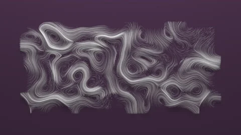 Animated abstract swirly trails. Line curves and wires. Movement of the fib.. Stock Footage 234940421