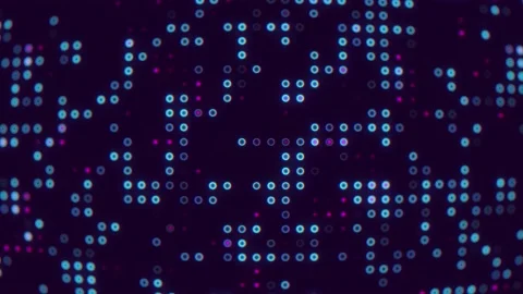 Animated abstract technology background. futuristic cyberspace Stock Footage 183704238