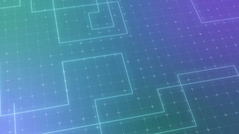 Animated abstract technology background. futuristic cyberspace. data, hi-tech Video stock 206759750