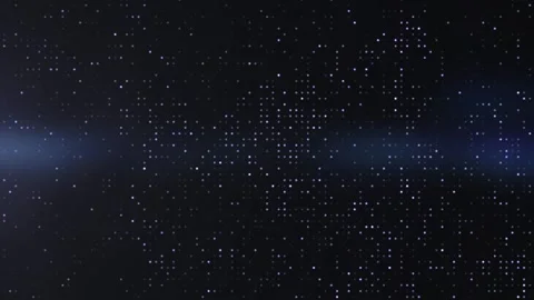Animated abstract technology dark background with randomly glowing dots Stock Footage 258642398