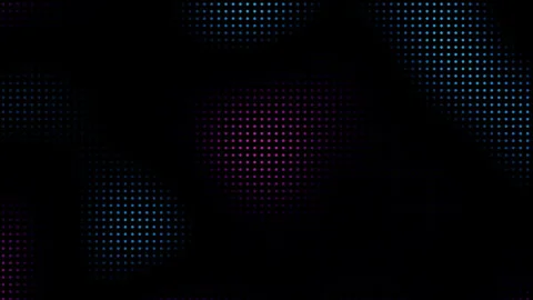 Animated abstract technology dark background random led dots and grid 4K. Loop Stock Footage 339512044