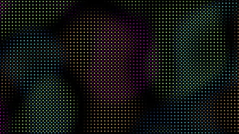 Animated abstract technology dark background random led moire overlay dots and Stock Footage 339512369