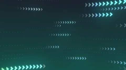 Animated abstract technology dark green background. Arrows looped Animation Stock Footage 271399298