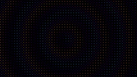 Animated abstract technology random dots and grid 4K on black background. Loop Stock Footage 337141589