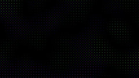 Animated abstract technology random dots and grid 4K on black background. Loop Stock Footage 337141814