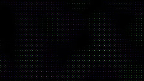 Animated abstract technology random dots and grid 4K on black background. Loop Stock Footage 337142186