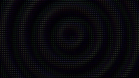 Animated abstract technology random dots and grid 4K on black background. Loop Stock Footage 337142265