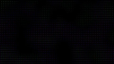Animated abstract technology random dots and grid 4K on black background. Loop Stock Footage 337143042