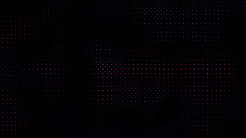 Animated abstract technology random dots and grid 4K on black background. Loop Stock Footage 337176170