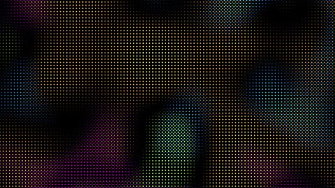 Animated abstract technology random dots and grid 4K on black background. Loop Stock Footage 339276194
