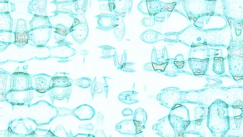 Animated abstract turquoise on a white background Stock Footage 129289407