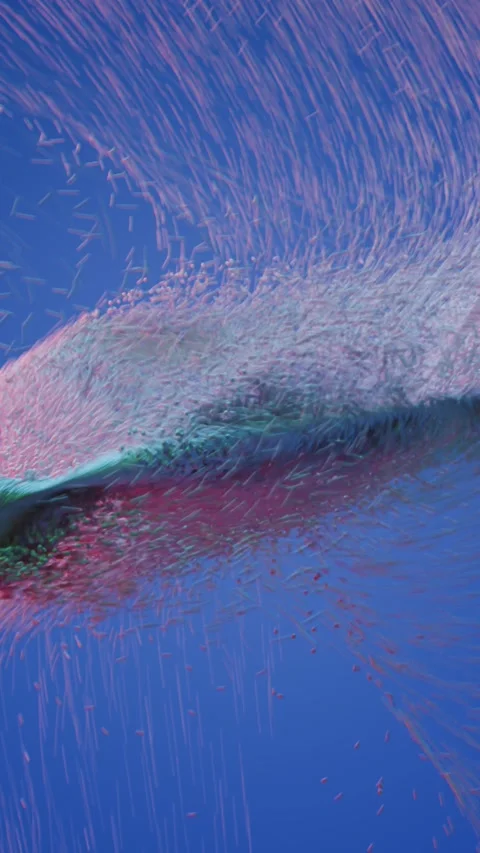 Animated, abstract vertical background of floating particles. Looping video.. Vídeos de archivo 330871184