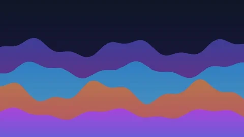 Animated abstract wave background loop Vídeo Stock 345594795