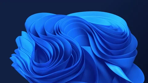 Animated abstract wavy cloth fabric lines background wave effect backdrop Stock Footage 168211404