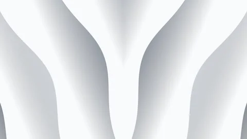 Animated Abstract white vertical pattern with wavy textured folds Stock Footage 327833796