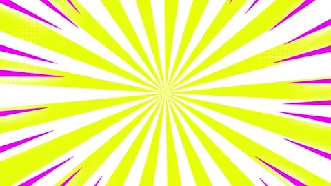 Animated abstract yellow comic with halftone background Stock Footage 201982556