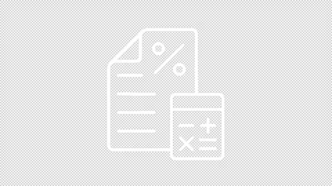 Animated accounting white line icon Stock Footage 335745226