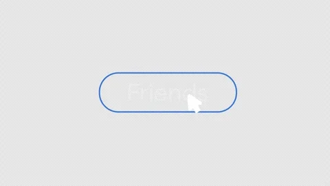 Animated Add Friend to Friends Button Click  UI Motion Graphic Overlay Video stock 343154599