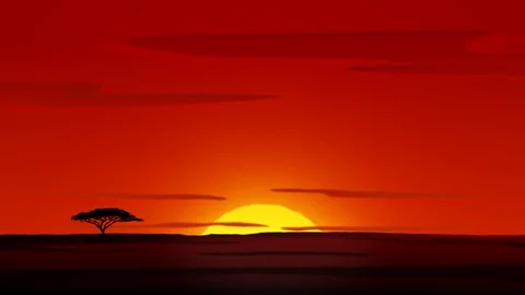 The Animated African Sunrise | Stock Video | Pond5