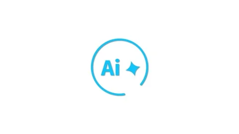 Animated AI Button - Interactive AI Icon with Dynamic Motion Effects 4k ani.. Stock Footage 307423495
