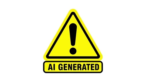 Animated AI Generated Disclaimer Symbol Motion Graphic 库存影片 336851939