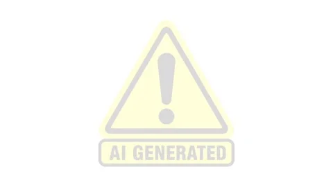 Animated AI Generated Disclaimer Symbol Motion Graphic Video stock 336852223