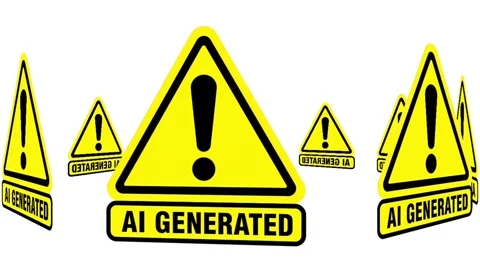 Animated AI Generated Disclaimer Symbol Motion Graphic Stock Footage 336852258