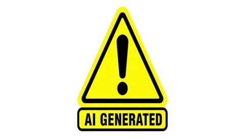 Animated AI Generated Disclaimer Symbol Motion Graphic Stock Footage 336852281