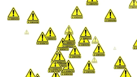 Animated AI Generated Disclaimer Symbol Motion Graphic 動画素材 336852304