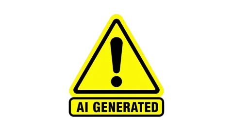 Animated AI Generated Disclaimer Symbol Motion Graphic Stock Footage 336852684