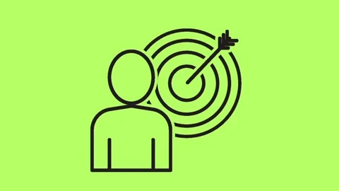 Animated aim circle   isolated on green screen background Stock Footage 301948294