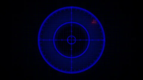 Animated air traffic radar screen. Digital technology display for aircraft .. Stock Footage 314249034
