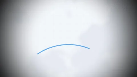 Animated airplane icon flying along a curved blue path from a red start point to Stock Footage 340383452