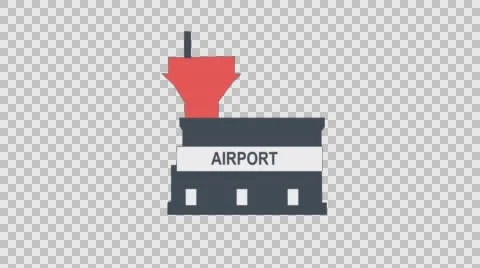 Animated Airport in 4K Stock Footage 56574599