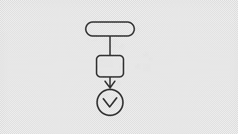 Animated algorithm icon Stock Footage 267828806