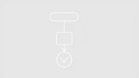 Animated algorithm white icon Stock Footage 273676688