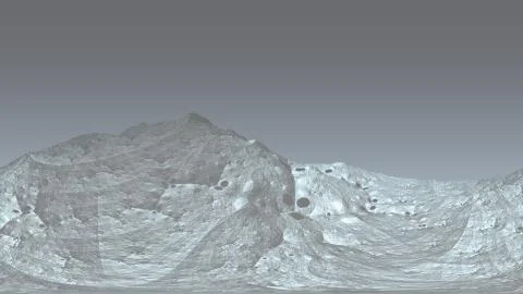 Animated Alien Mountain Ladscape Stock Illustration