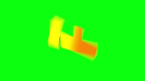Animated alphabet letters on a green screen background. 動画素材 336632161