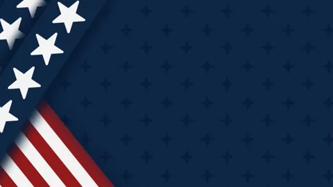 Animated of American flag background with free space for your text. Stock Footage 240950852