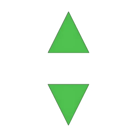 Animated Up and Down Arrow Indicators Motion Graphic Stock Footage 321202077