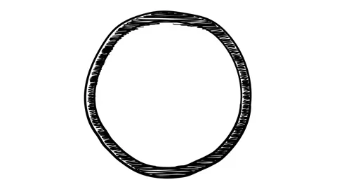 Animated and isolated round frame with hatching. Stock Footage 115731205